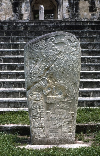 Seibal, Stele 8, Periodo Classico Ultimo, 849 d.C. da Mayan